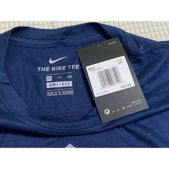 Nike Dri-Fit Navy Blue Short Sleeve Tee — Breakthrough Series — Size 2XL NWT - Picture 5 of 5